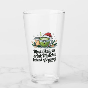 Wahrscheinlich Matcha statt Eggnog Xmas trinkt Glas