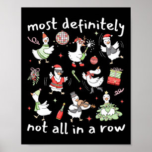 Wahrscheinlich nicht alle in einer Reihe Weihnacht Poster