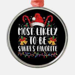 Wahrscheinlich Santa Claus' Lieblings-Comedy-Weihn Ornament Aus Metall