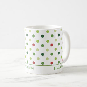 Wahrscheinlich Santa Claus' Lieblings-Polka-Punkte Kaffeetasse