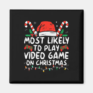 Wahrscheinlich spielt am Weihnachtstag Videospiel  Magnet