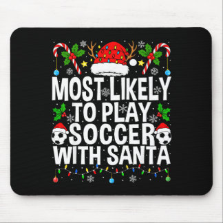 Wahrscheinlich spielt man Fußball mit dem Weihnach Mousepad