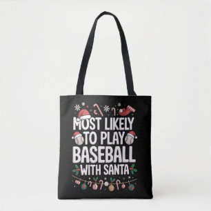 Wahrscheinlich spielt mit der Familie Santa Baseba Tasche