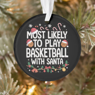 Wahrscheinlich spielt mit der Familie Santa Basket Ornament
