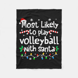Wahrscheinlich spielt mit Santa C-hristm Volleybal Fleecedecke