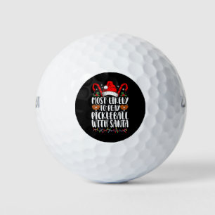 Wahrscheinlich spielt mit Santa Familie Pickleball Golfball