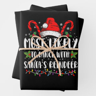 Wahrscheinlich tanzt man mit der Familie der Renti Geschenkpapier Set