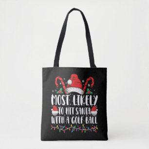 Wahrscheinlich trifft Weihnachtsmann mit einem Gol Tasche