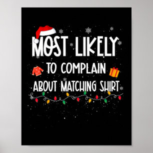 Wahrscheinlich über den passenden Weihnachtsspass Poster