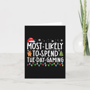 Wahrscheinlich verbringt den Tag mit Spielen Gamer Karte