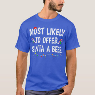 Wahrscheinlich Weihnachten Xmas Schlafanzüge Lusti T-Shirt