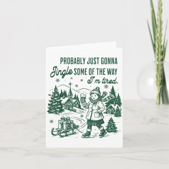 Wahrscheinlich werde ich einfach nur ein bisschen  karte (Vorderseite)