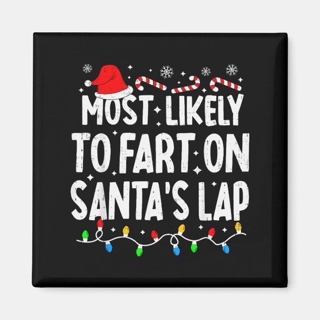 Wahrscheinlich wird auf dem Schoß des Weihnachtsma Magnet (Vorne)