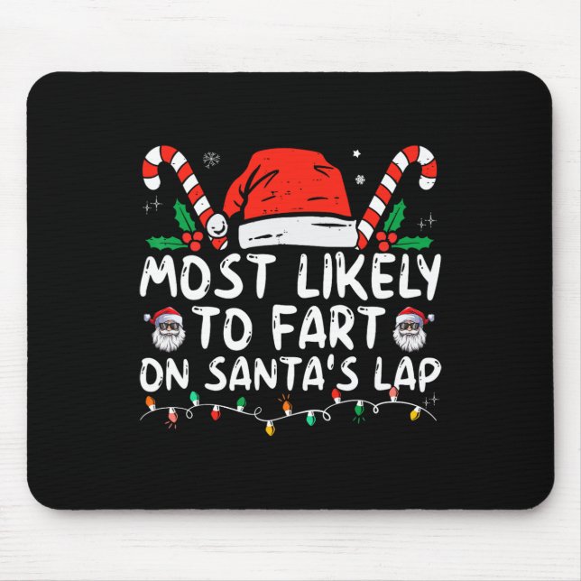 Wahrscheinlich wird auf dem Schoß des Weihnachtsma Mousepad (Vorne)