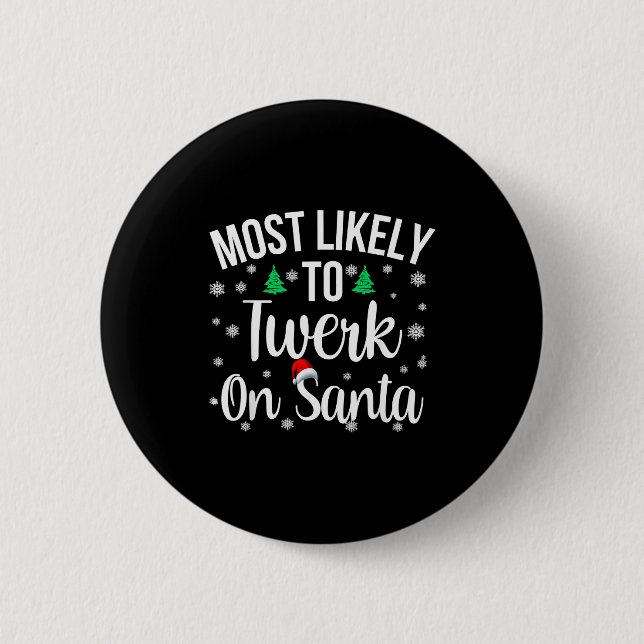 Wahrscheinlich wird auf Santa Inadäquat Christ get Button (Vorderseite)