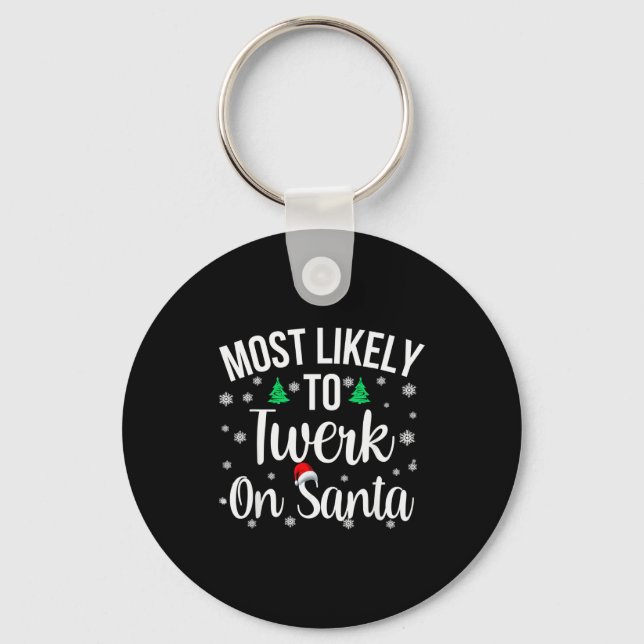 Wahrscheinlich wird auf Santa Inappropriates Chris Schlüsselanhänger (Vorderseite)
