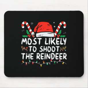Wahrscheinlich wird der Rentier-Santa-Weihnachtsma Mousepad