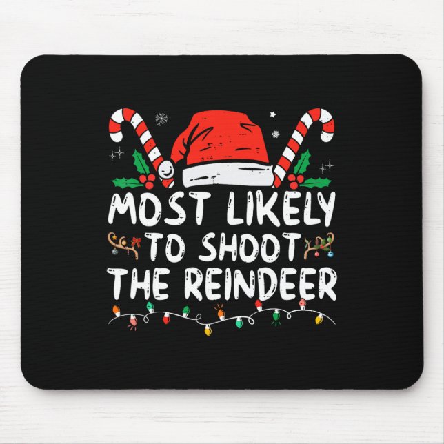 Wahrscheinlich wird der Rentier-Santa-Weihnachtsma Mousepad (Vorne)