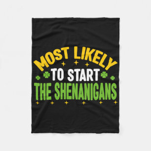 Wahrscheinlich wird der Unfug am St. Patrick's Day Fleecedecke