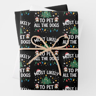 Wahrscheinlich wird die ganze Weihnachtsfamilie al Geschenkpapier Set