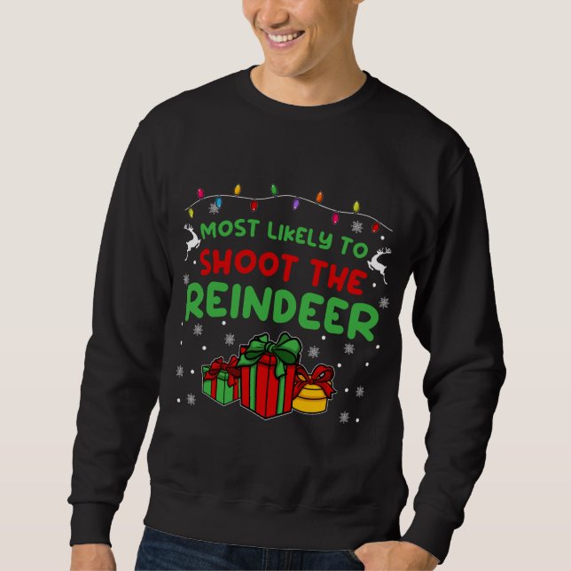 Wahrscheinlich wird die Reindeer I Funny Family M Sweatshirt (Vorderseite)