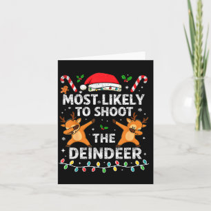 Wahrscheinlich wird die Rentierfamilie Weihnachten Karte