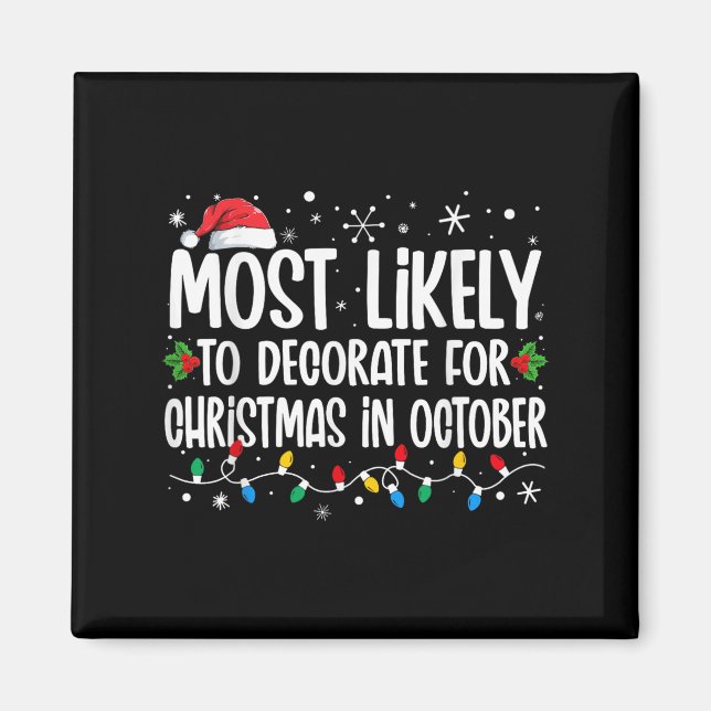 Wahrscheinlich wird im Oktober für Weihnachten dek Magnet (Vorne)