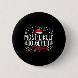 Wahrscheinlich wird lustige Familie Weihnachten be Button
