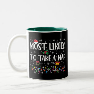 Wahrscheinlich wird man ein Nickerchen machen Lust Zweifarbige Tasse