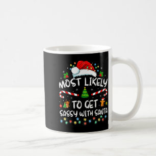 Wahrscheinlich wird man mit Santa Sy lustige Famil Kaffeetasse