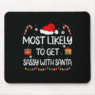 Wahrscheinlich wird Sy mit Santa Fun Family Christ Mousepad