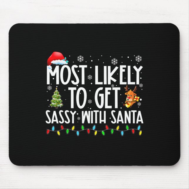 Wahrscheinlich wird Sy mit Santa Fun Family Christ Mousepad (Vorne)