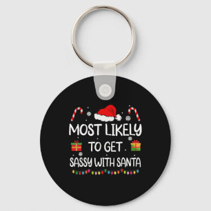 Wahrscheinlich wird Sy mit Santa Fun Family Christ Schlüsselanhänger