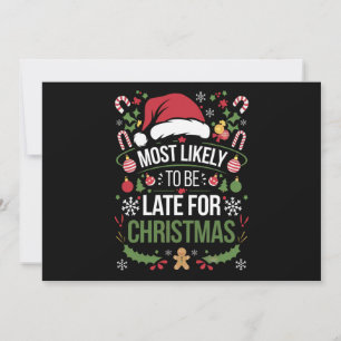Wahrscheinlich zu spät zu Weihnachten Lustige Fami