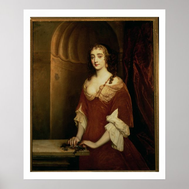 Wahrscheinliches Portrait von Nell Gwynne (1650-87 Poster (Vorne)