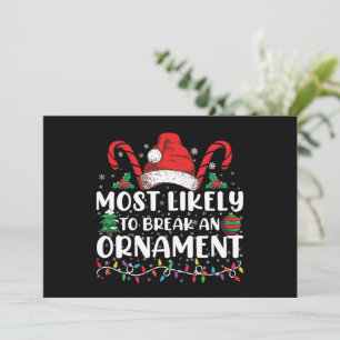 Wahrscheinlichste, einen Weihnachtsbaumschmuck zu  Einladung