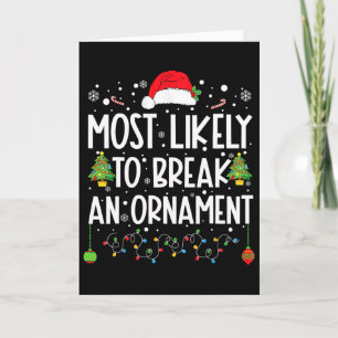 Wahrscheinlichste Person, um einen Weihnachtsschmu Karte