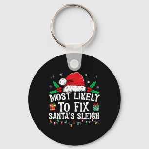 Wahrscheinlichste, um den Weihnachtsmann-Schlitten Schlüsselanhänger