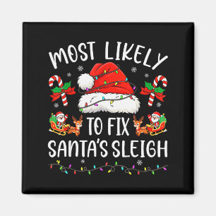 Wahrscheinlichste, um den Weihnachtsschlitten der Magnet