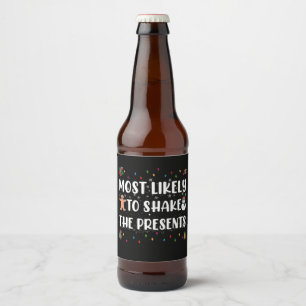 Wahrscheinlichste, um die Geschenke lustige Weihna Bierflaschenetikett