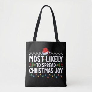 Wahrscheinlichste, um Weihnachtsfreude zu verbreit Tasche