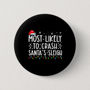 Wahrscheinlichste, um Weihnachtsmanns Schlitten lu Button