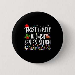 Wahrscheinlichste, um Weihnachtsmanns Schlitten zu Button