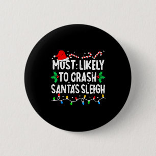 Wahrscheinlichste, um Weihnachtsmanns Schlitten zu Button