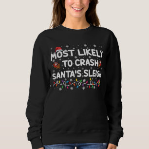 Wahrscheinlichste, um Weihnachtsmanns Schlitten zu Sweatshirt