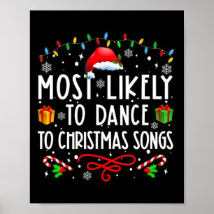 Wahrscheinlichste, um zu Weihnachtsliedern zu tanz Poster