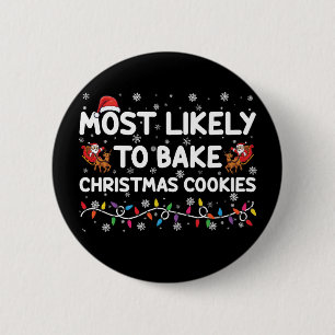 Wahrscheinlichster Backer von Weihnachtskeksen Xma Button
