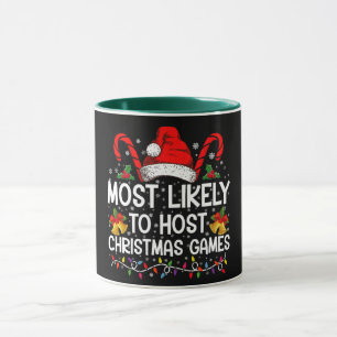 Wahrscheinlichster Gastgeber von Weihnachtsspielen Tasse
