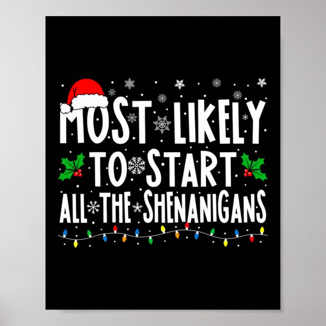 Wahrscheinlichster Starter des Schabernacks Lustig Poster (Vorne)