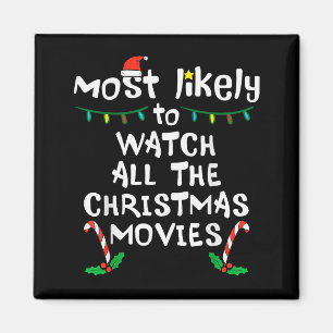 Wahrscheinlichster Weihnachtsfilm Xmas Familienübe Magnet